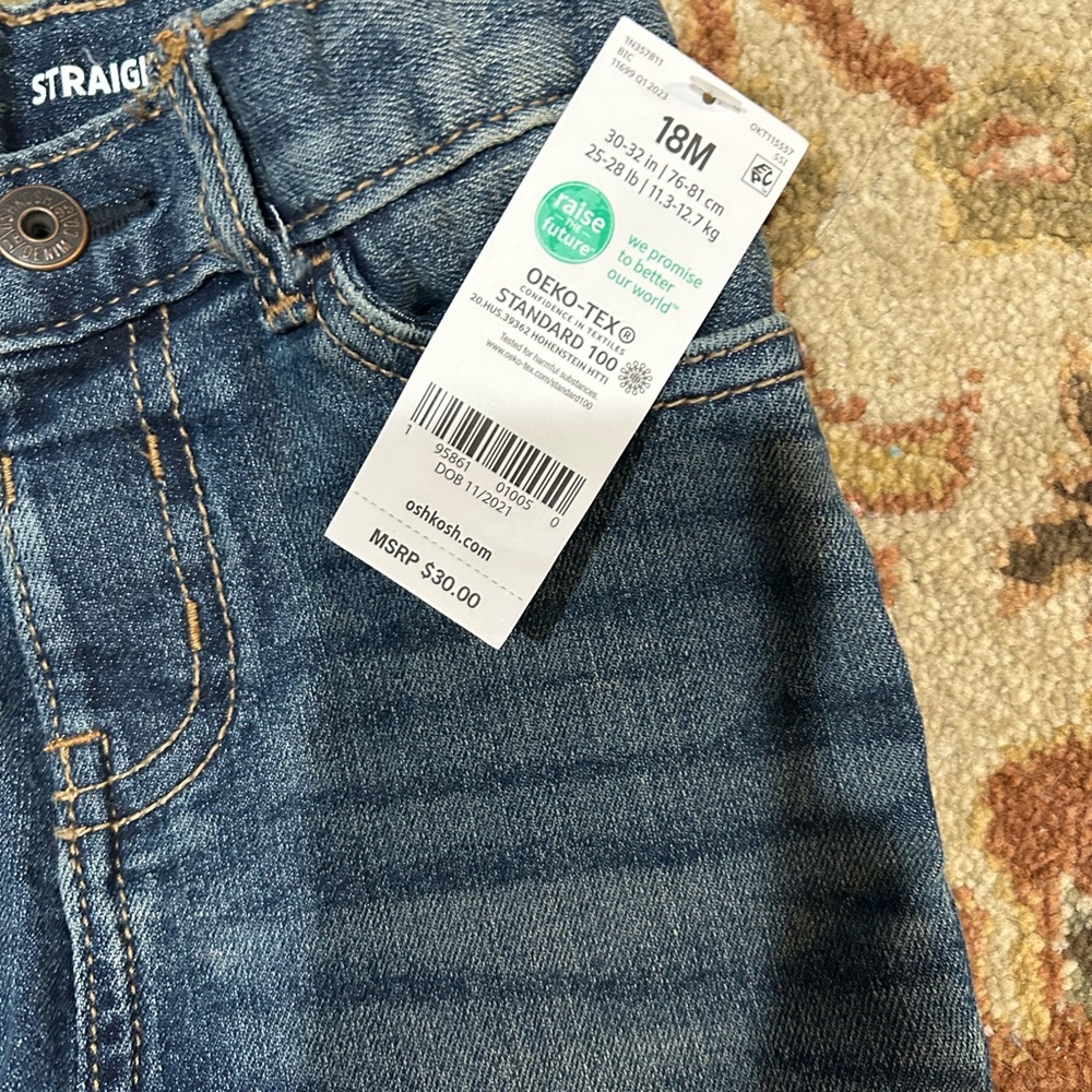 NWT Oshkosh Bgosh jeans - Picture 2 of 3